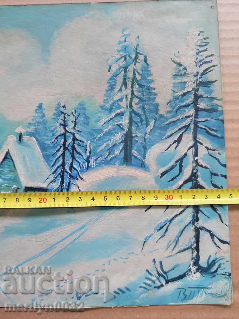 Old watercolor early 20th century picture color - 7 Old watercolor early 20th century picture color - 7