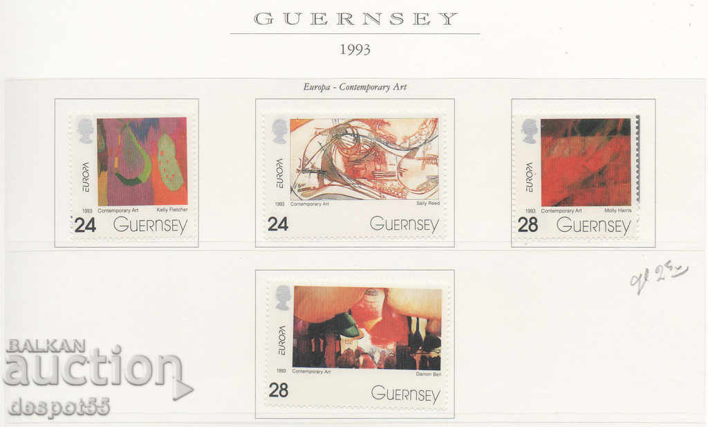 1993. Guernsey. Europa - Artă contemporană.