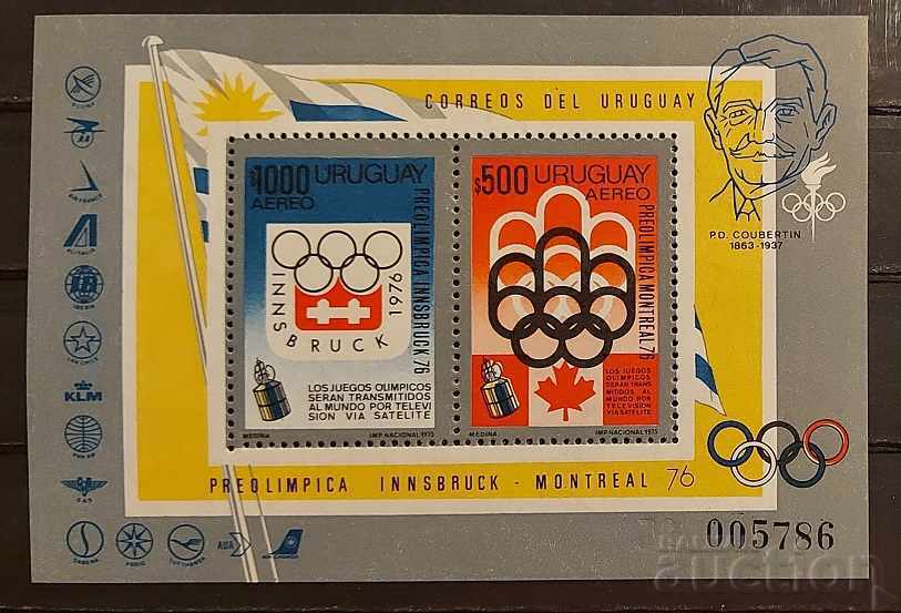 Uruguay 1976 Sport/Olympic Games Montreal '76 Block 37 € MNH Uruguay 1976 Sport/Olympic Games Montreal '76 Block 37 € MNH