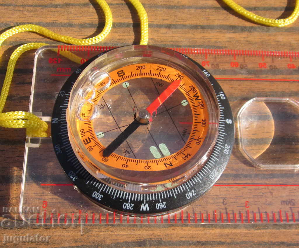 Auction  old tourist measuring instrument with compass