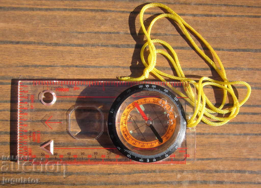 Delivery of old tourist measuring instrument with compass