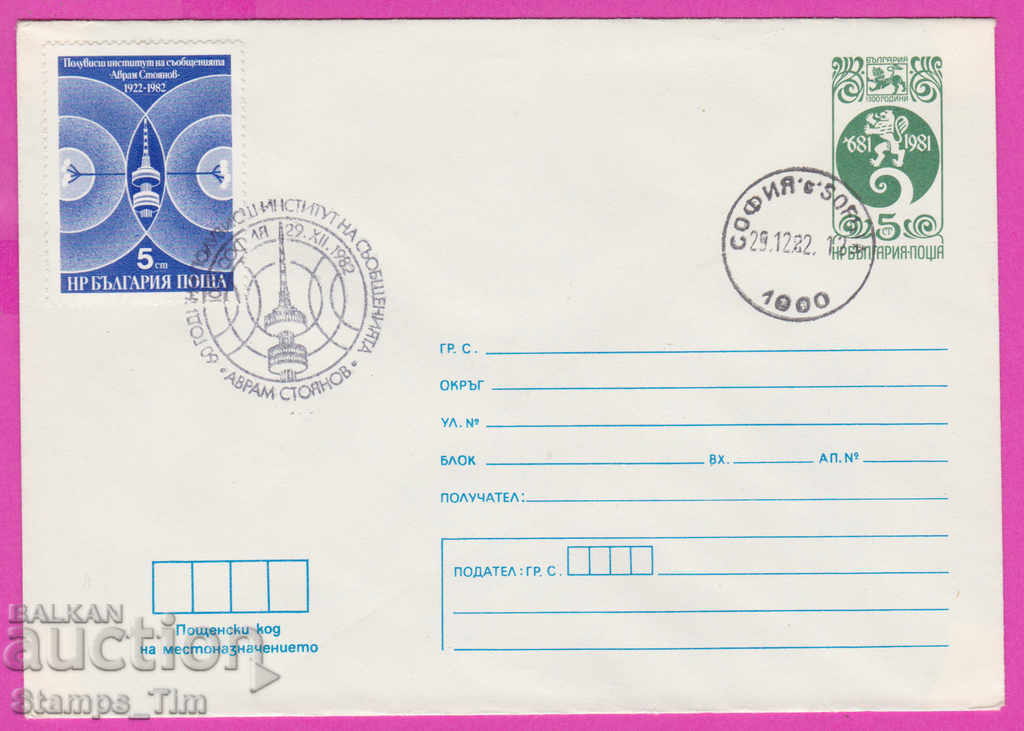 Auction 268415 / Bulgaria PPTZ 1982 Institute of Communications Auction 268415 / Bulgaria PPTZ 1982 Institute of Communications