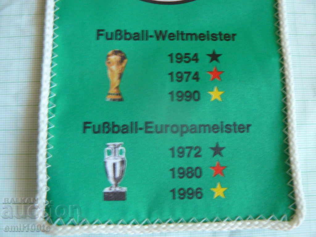 Auction Flag and Badge - DFB Football Federation of Germany Auction Flag and Badge - DFB Football Federation of Germany