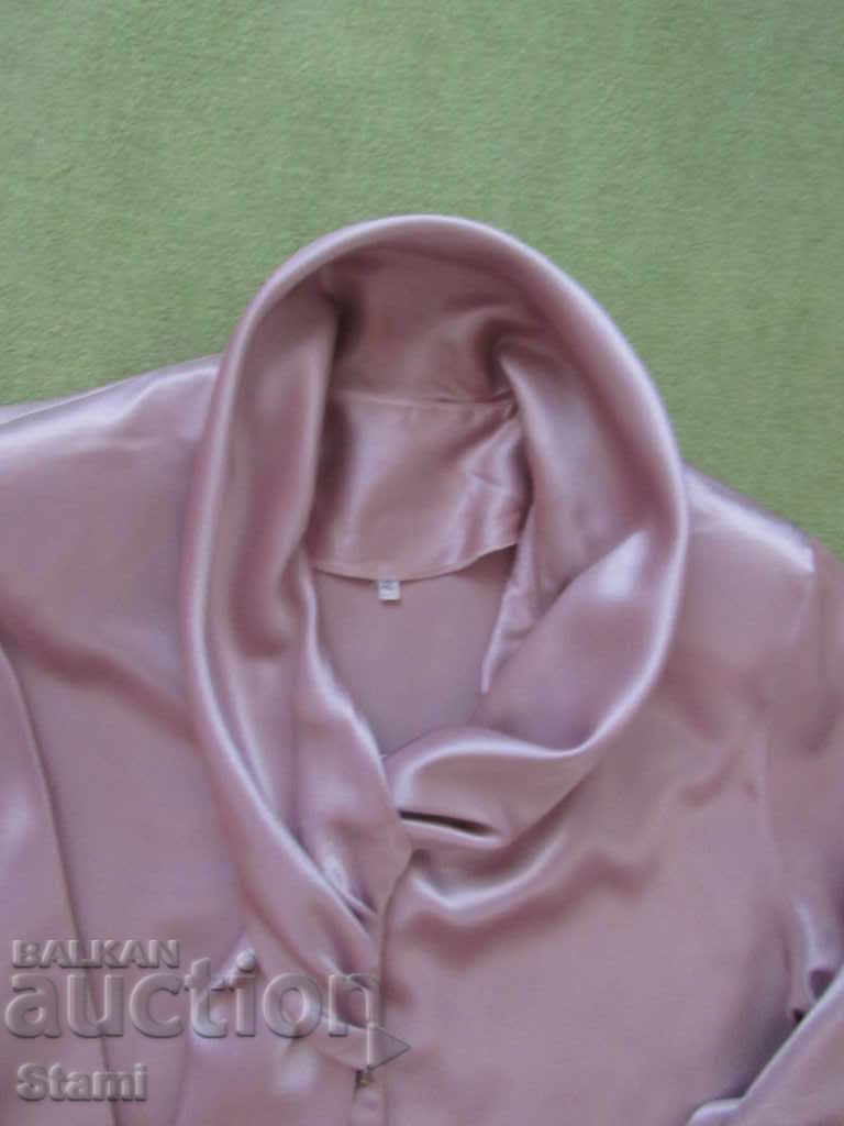 Licitație Bluza dama culoare satin trandafir, marimea XL