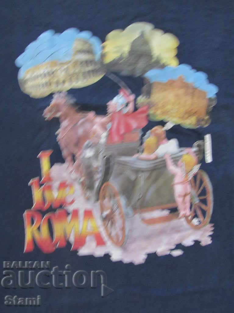 Аукцион Оригинална мъжка тениска с къс ръкав от Рим с щампа,XL Аукцион Оригинална мъжка тениска с къс ръкав от Рим с щампа,XL