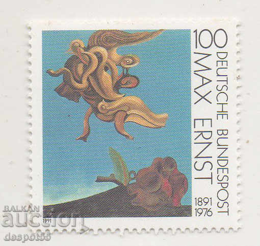 1991. GFR. 100th anniversary of the birth of Max Ernst.