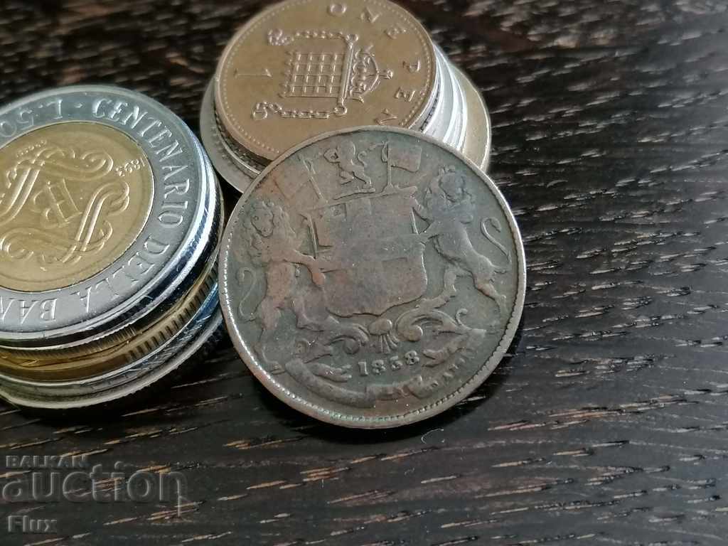 Auction Coin - British India - 1/4 (quarter) Anna 1858 Auction Coin - British India - 1/4 (quarter) Anna 1858