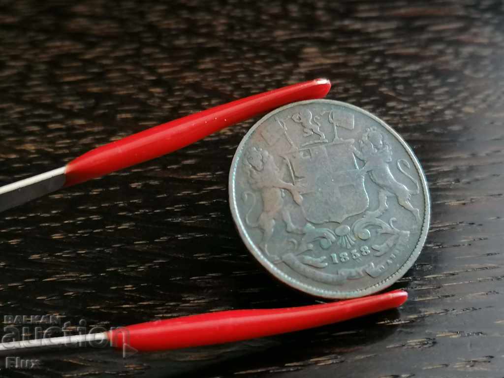 Delivery of Coin - British India - 1/4 (quarter) Anna 1858 Delivery of Coin - British India - 1/4 (quarter) Anna 1858