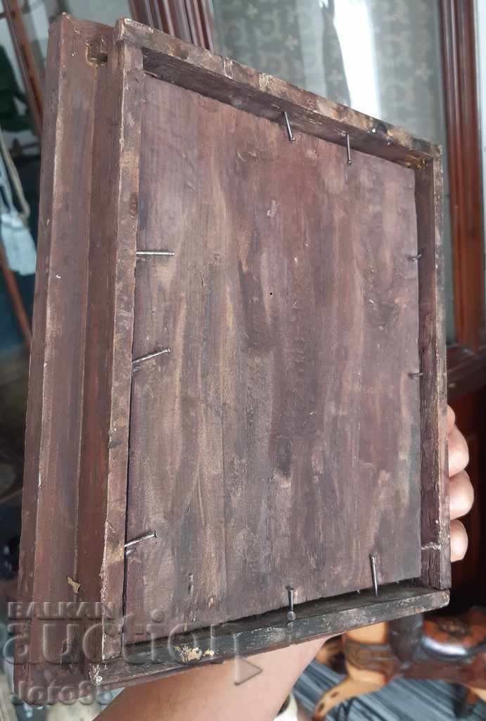 Icon with gilding 19th century. Ancient massive old - 5