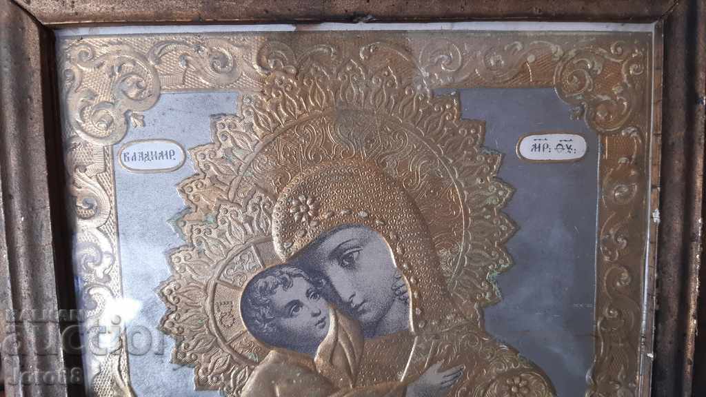 Litografia icoană veche cu varak de aur aurit cu preț € 200.00 | 391.17 BGN