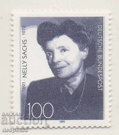 1991. Germany. 100 years since the birth of Nelly Sachs, writer.