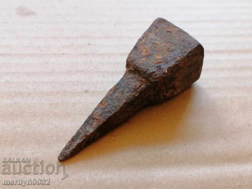 An old anvil for hair sticking, wrought iron - 6 An old anvil for hair sticking, wrought iron - 6