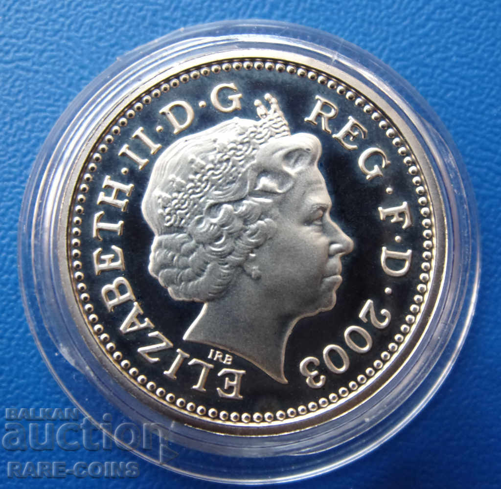 Δημοπρασία England TRIAL 1 Λίρα 2003 - 750 τεμ. UNC PROOF Σπάνιο πρωτότυπο