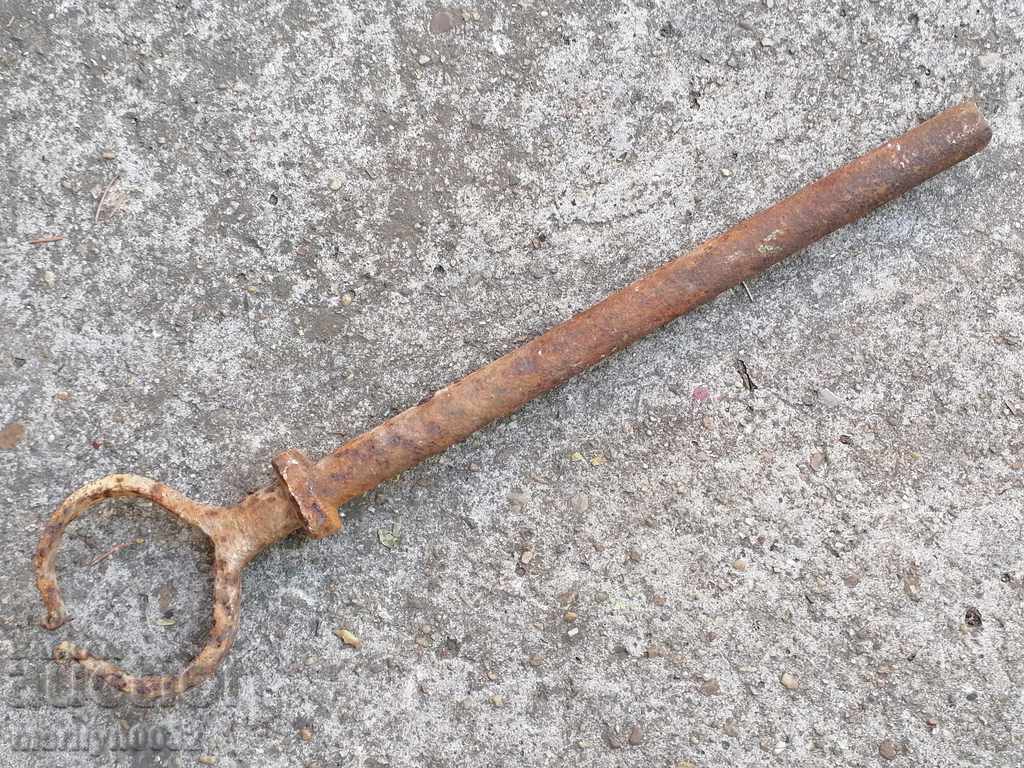 Wrought wedge for an ox team, wrought iron, nail Wrought wedge for an ox team, wrought iron, nail