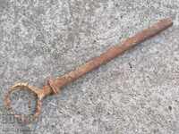 Wrought wedge for an ox team, wrought iron, nail