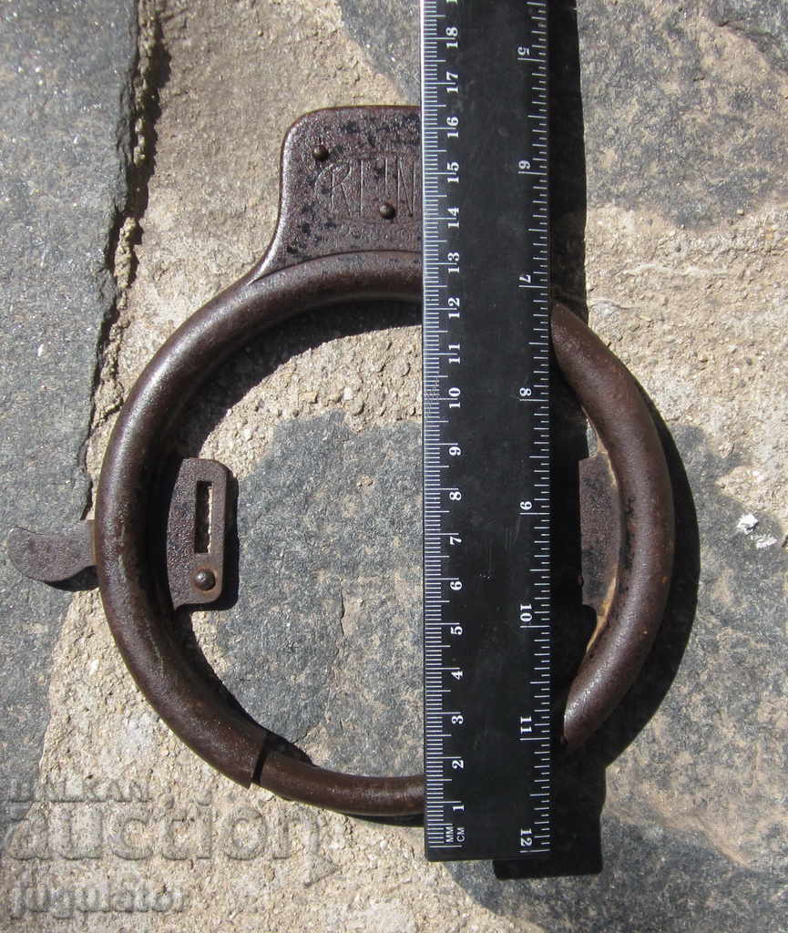 antique german key padlock for retro bike wheel - 6
