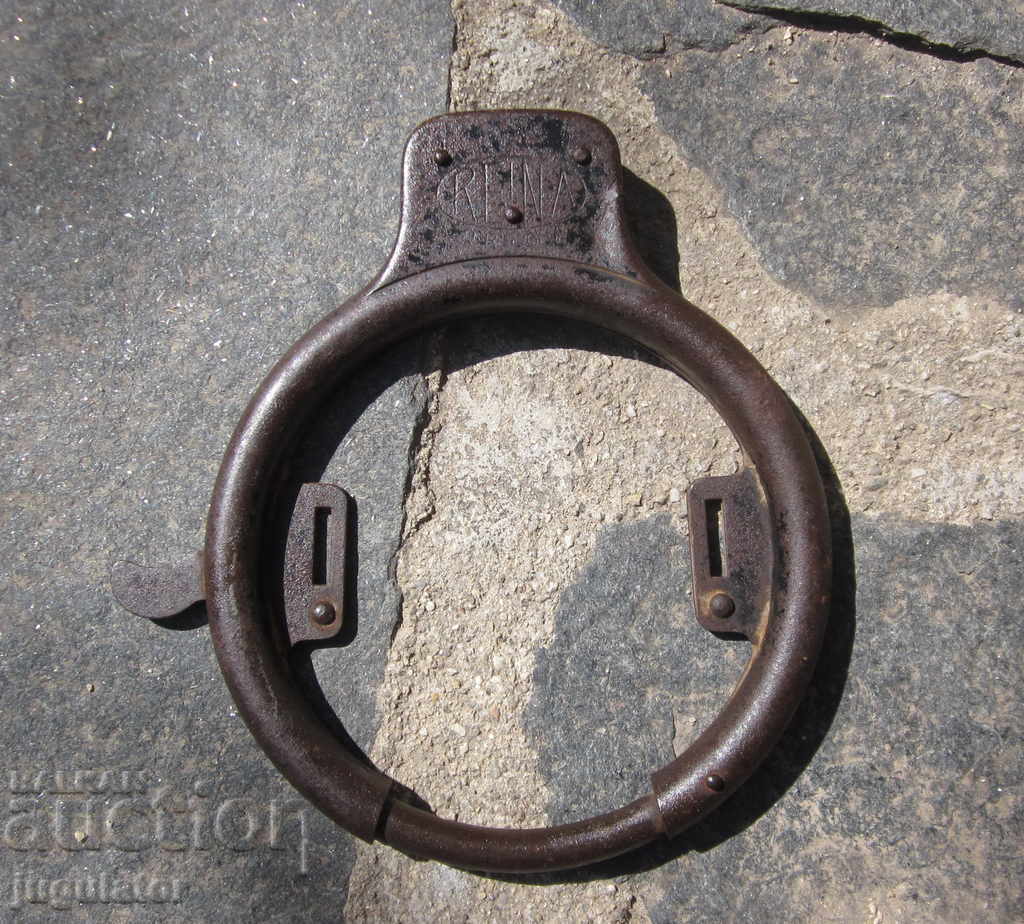 antique german key padlock for retro bike wheel