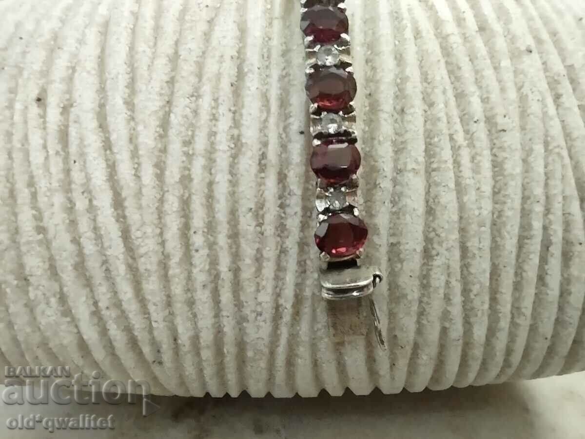 Fantastic BRACELET, white Sapphires and Tourmaline SILVER with price 1300.00 BGN | € 664.68 Fantastic BRACELET, white Sapphires and Tourmaline SILVER with price 1300.00 BGN | € 664.68