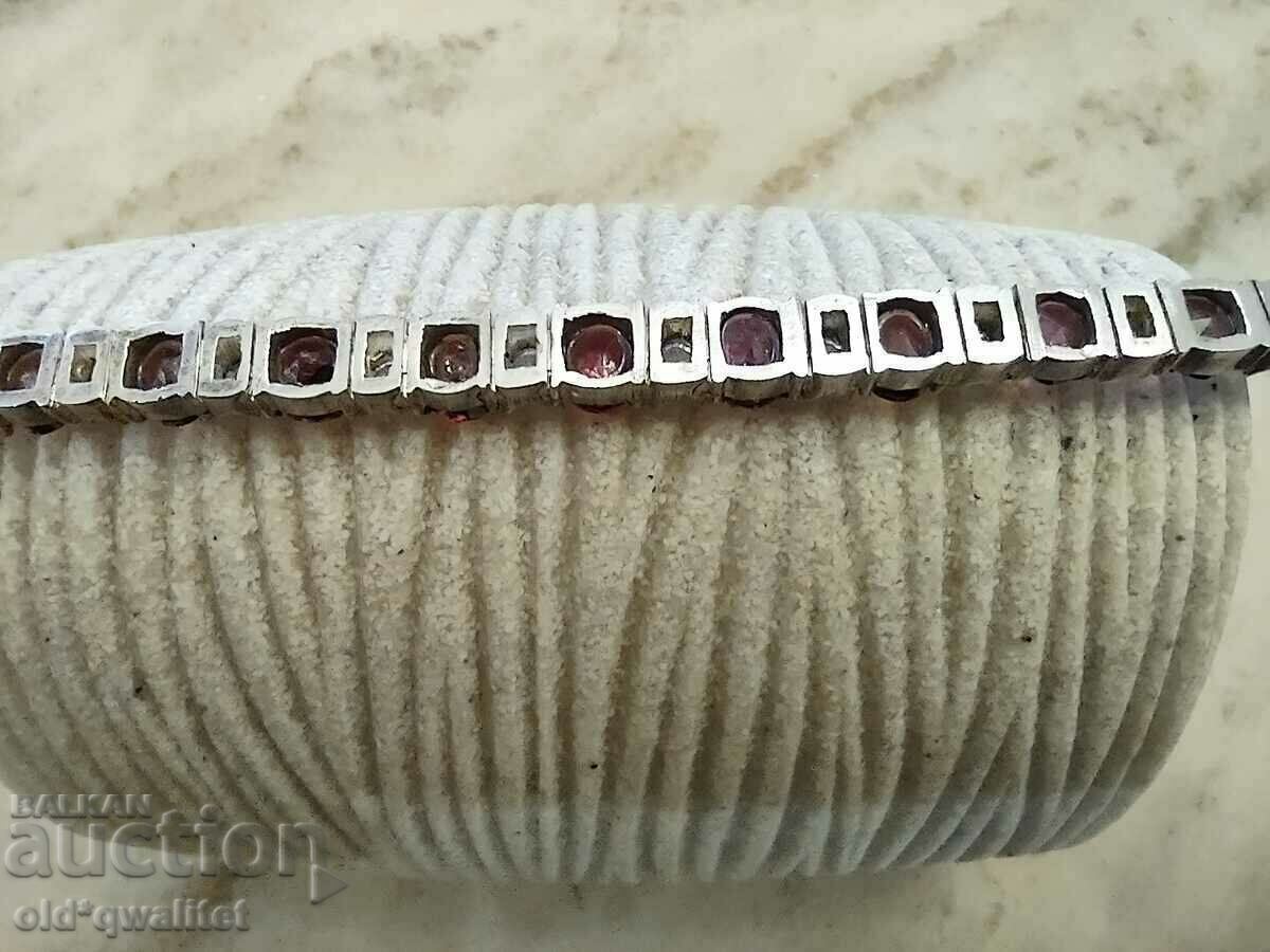 Fantastic BRACELET, white Sapphires and Tourmaline SILVER - 5 Fantastic BRACELET, white Sapphires and Tourmaline SILVER - 5