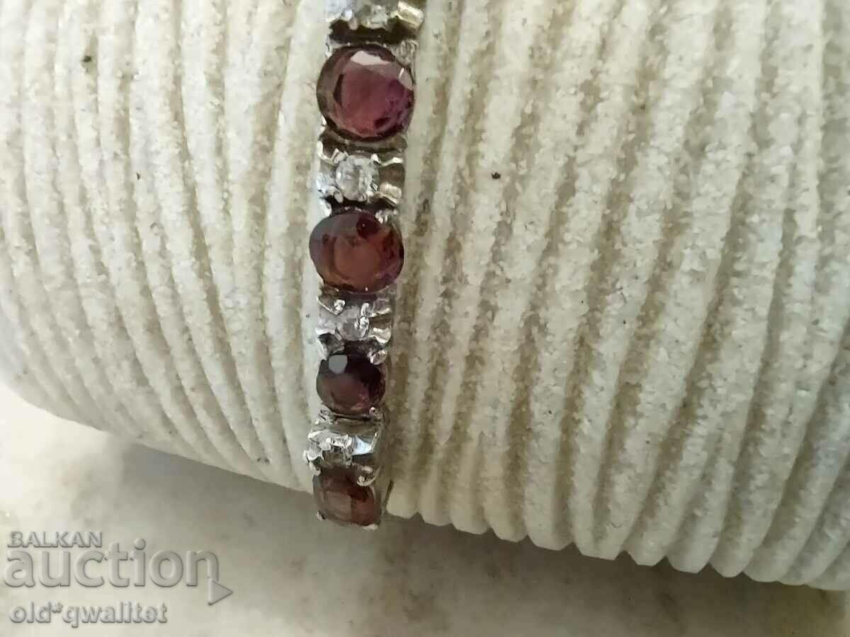 Fantastic BRACELET, white Sapphires and Tourmaline SILVER - 6 Fantastic BRACELET, white Sapphires and Tourmaline SILVER - 6