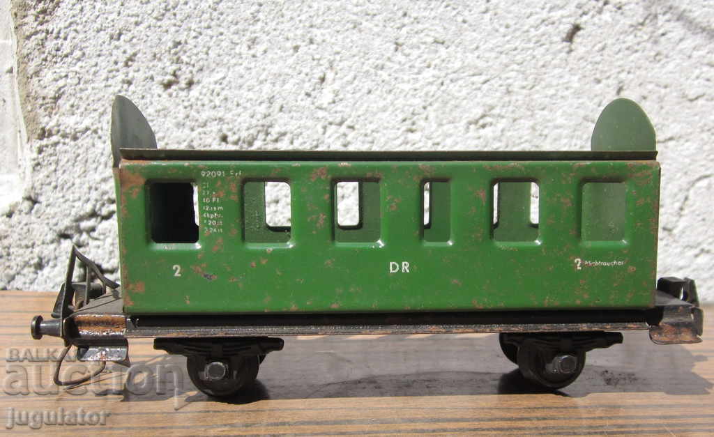 old german metal sheet metal toy wagons with price 20.00 BGN | € 10.23
