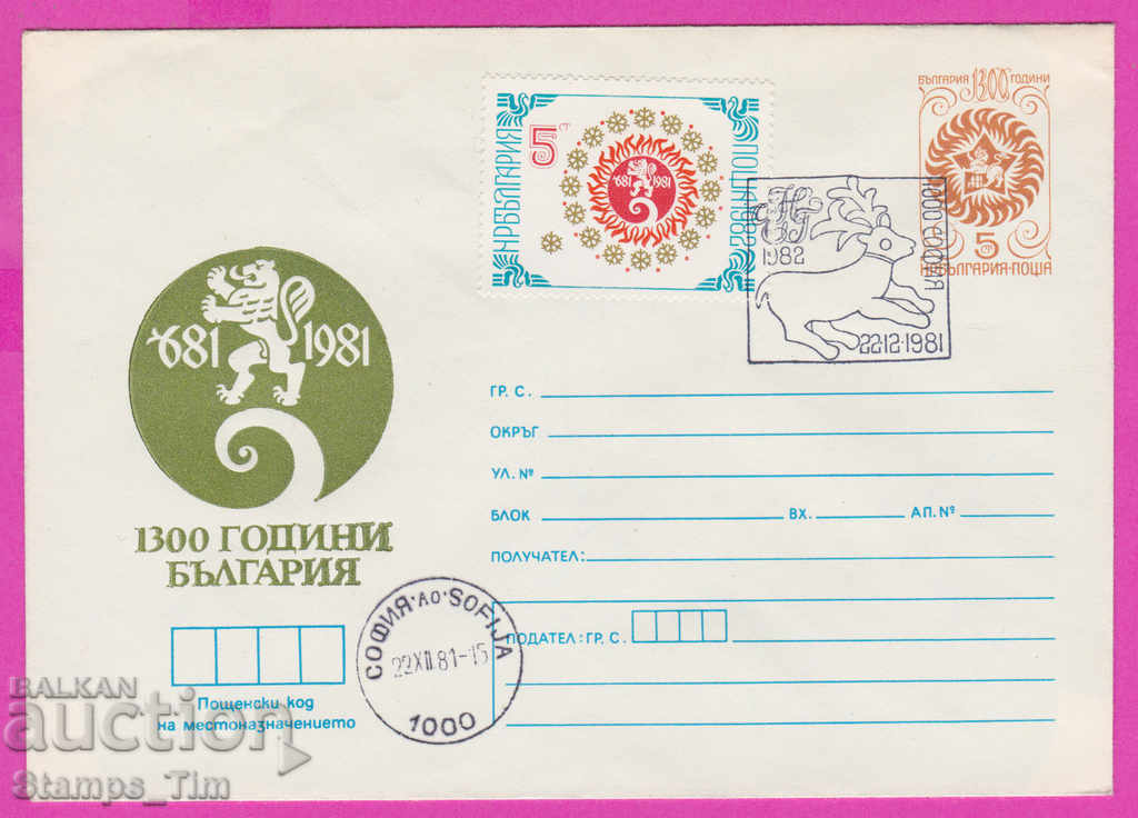 Auction 268592 / Bulgaria IPTZ 1981 Happy New Year 1982 Auction 268592 / Bulgaria IPTZ 1981 Happy New Year 1982