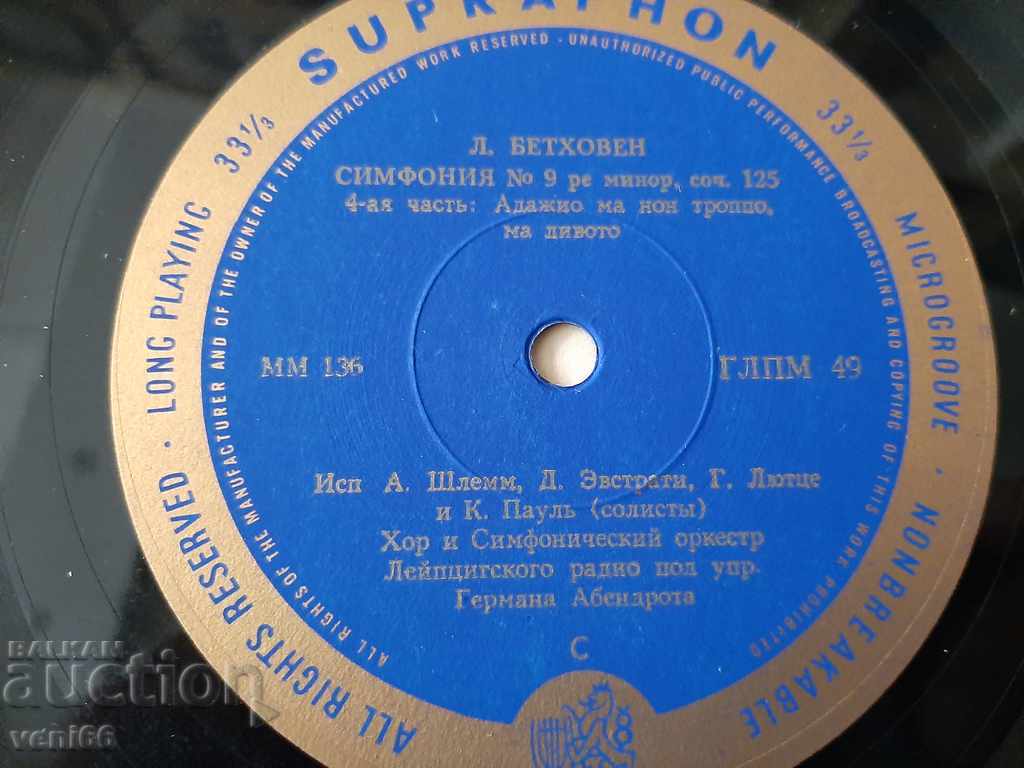Gramophone record - Medium format Suprafon Classic with price 3.00 BGN | € 1.53 Gramophone record - Medium format Suprafon Classic with price 3.00 BGN | € 1.53