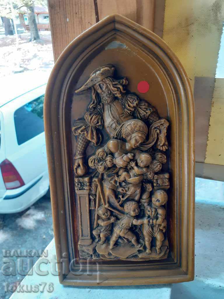 Embossed wax wall panel - 6 Embossed wax wall panel - 6