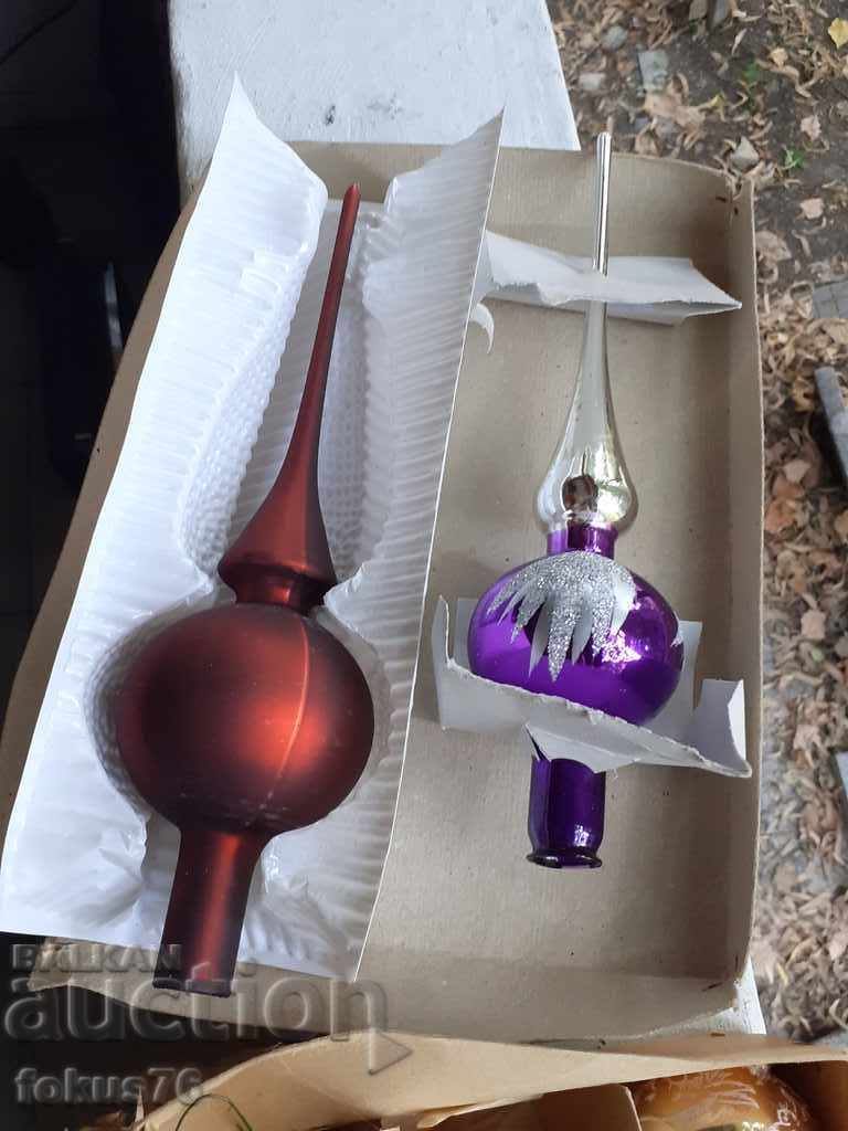 Δημοπρασία Πολλά γυάλινα χριστουγεννιάτικα παιχνίδια για το χριστουγεννιάτικο δέντρο