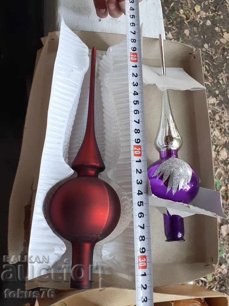 Πολλά γυάλινα χριστουγεννιάτικα παιχνίδια για το χριστουγεννιάτικο δέντρο - 6