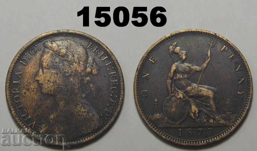 Great Britain 1 penny 1877 coin