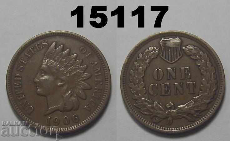 US 1 cent 1906 coin