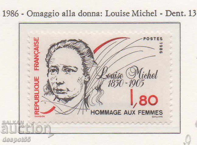 1986. France. Louise Michelle is a writer and revolutionary.