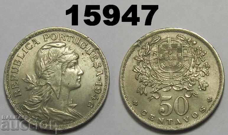 Portugal 50 centavos 1946 Rare