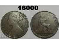 Marea Britanie 1 penny 1861 ROW FREEMAN-25