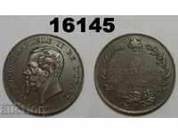 Italia 5 centsimi 1867 M monedă XF!