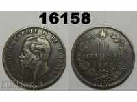 Италия 10 центесими 1867 H VF+ Монета