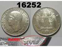 XVIIII РЯДКА! Италия 1 лира 1940 монета