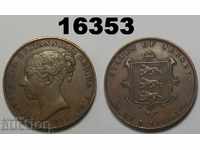Джърси 1/13 шилинг 1851 XF Отлична монета