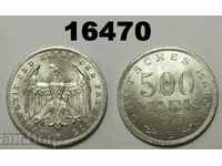 Germania 500 timbre 1923 E UNC Monedă minunată