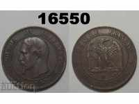 Франция 10 сантима 1855 W XF монета