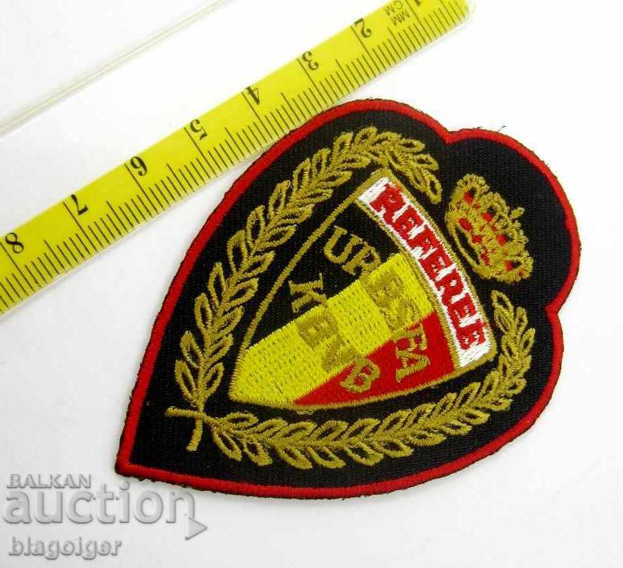 Delivery of Football Federation of the Kingdom of Belgium-Referees-Judge-Emblem Delivery of Football Federation of the Kingdom of Belgium-Referees-Judge-Emblem