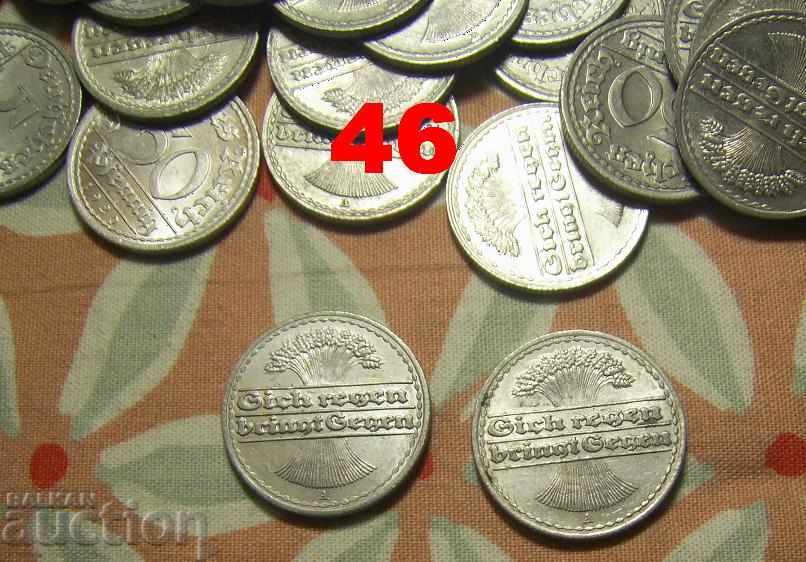 Auction Germany 300 x 50 pfennigs 1920 1921 1922 coins Auction Germany 300 x 50 pfennigs 1920 1921 1922 coins
