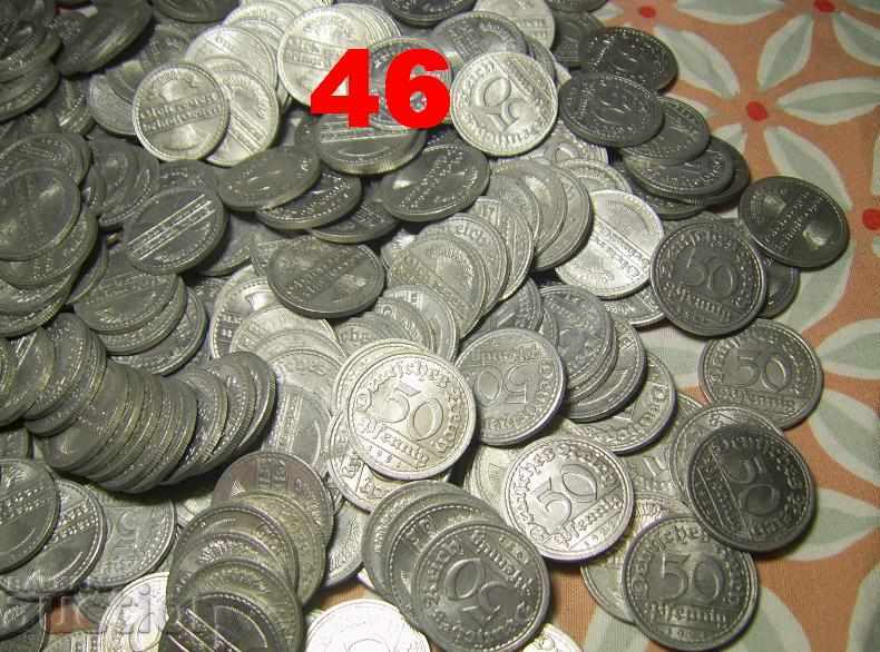 Germany 300 x 50 pfennigs 1920 1921 1922 coins - 6 Germany 300 x 50 pfennigs 1920 1921 1922 coins - 6