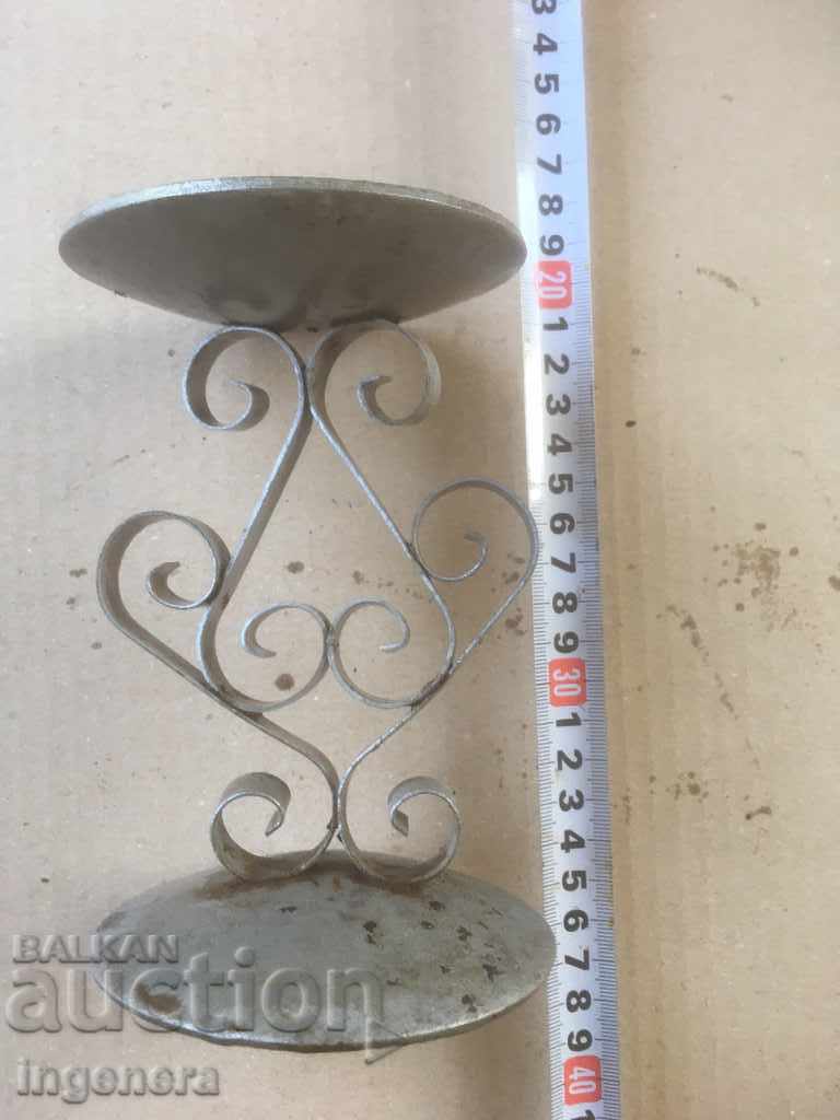 Auction WROUGHT IRON CANDLESTICK Auction WROUGHT IRON CANDLESTICK