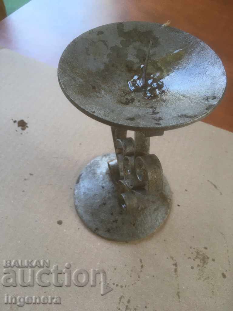 WROUGHT IRON CANDLESTICK - 5 WROUGHT IRON CANDLESTICK - 5