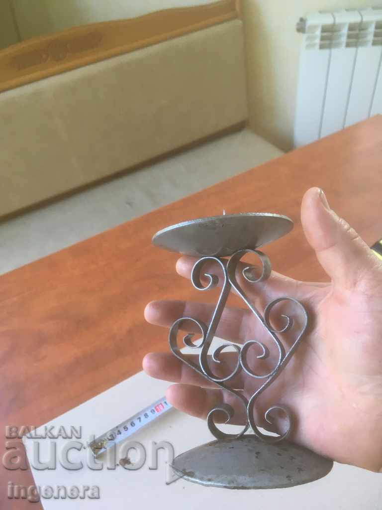 WROUGHT IRON CANDLESTICK WROUGHT IRON CANDLESTICK