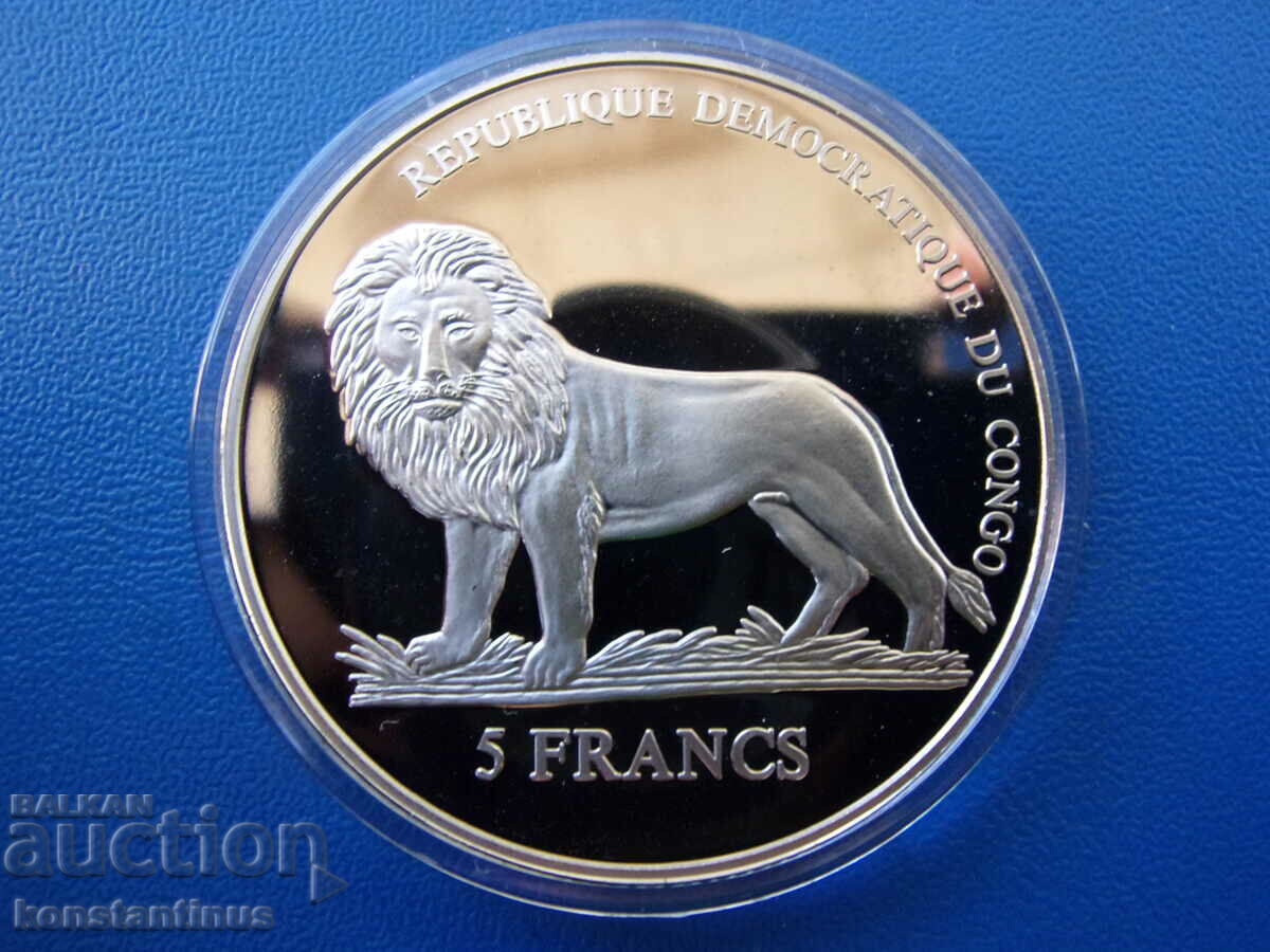 Конго  5  Франка  2006   UNC  PROOF  Rare с цена € 58.80 | 115.00 лв.