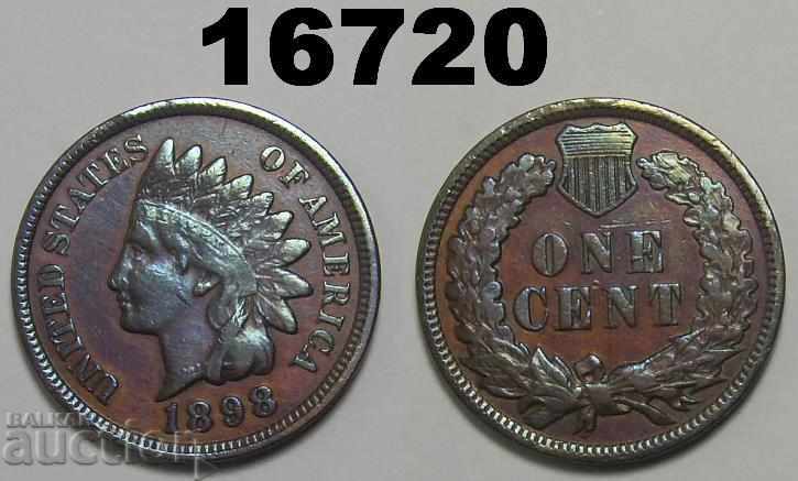MPD FS-401 !!! САЩ 1 цент 1898 XF-почиствана