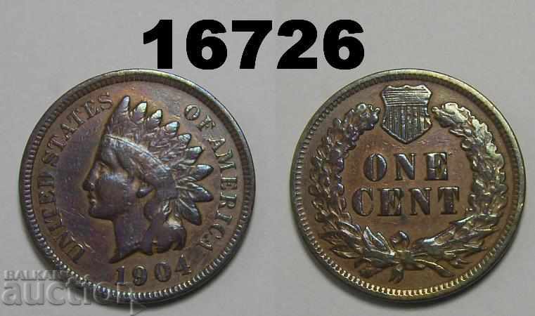 MPD!! Грешка САЩ 1 цент 1904 монета